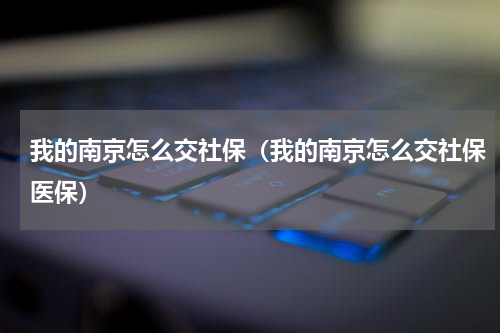 我的南京怎么交社保（我的南京怎么交社保医保）