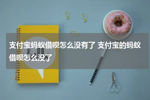 支付宝蚂蚁借呗怎么没有了 支付宝的蚂蚁借呗怎么没了