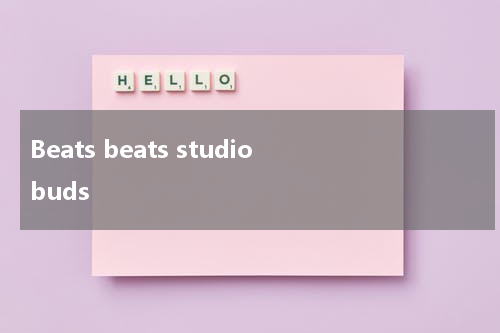 Beats beats studio buds