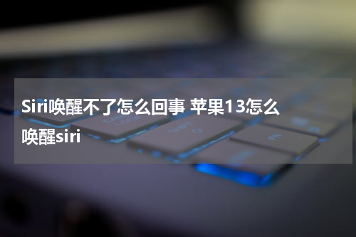 Siri唤醒不了怎么回事 苹果13怎么唤醒siri
