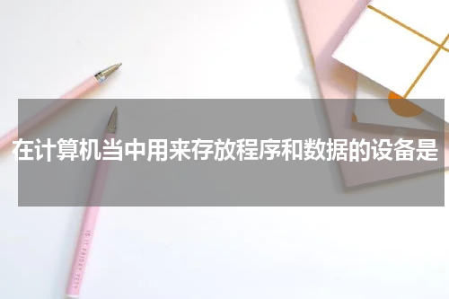 在计算机当中用来存放程序和数据的设备是