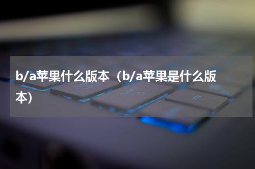 b/a苹果什么版本（b/a苹果是什么版本）