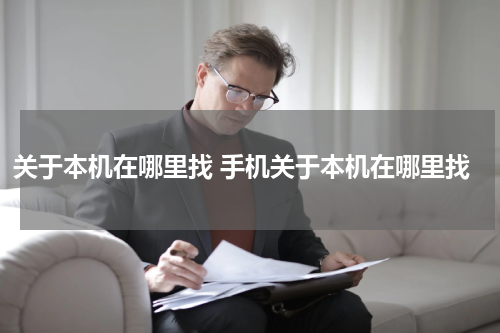 关于本机在哪里找 手机关于本机在哪里找