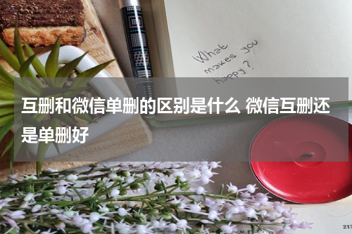 互删和微信单删的区别是什么 微信互删还是单删好