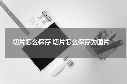 切片怎么保存 切片怎么保存为图片
