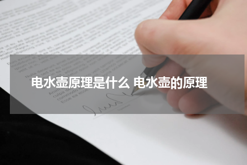 电水壶原理是什么 电水壶的原理