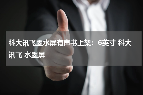 科大讯飞墨水屏有声书上架：6英寸 科大讯飞 水墨屏