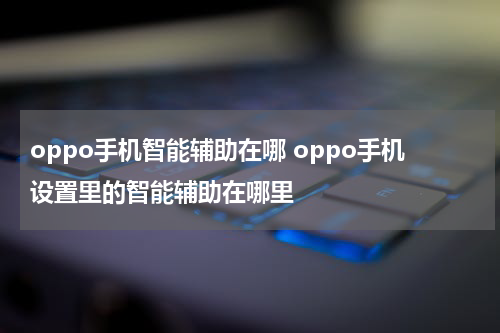oppo手机智能辅助在哪 oppo手机设置里的智能辅助在哪里