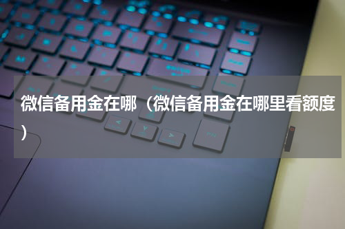 微信备用金在哪（微信备用金在哪里看额度）