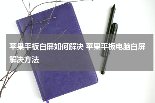 苹果平板白屏如何解决 苹果平板电脑白屏解决方法