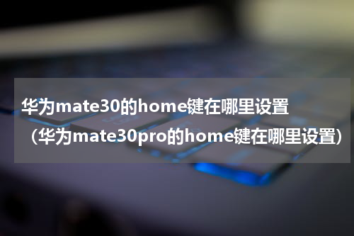 华为mate30的home键在哪里设置（华为mate30pro的home键在哪里设置）