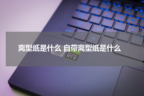 离型纸是什么 自带离型纸是什么