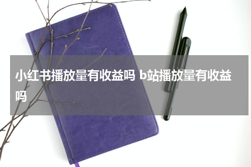小红书播放量有收益吗 b站播放量有收益吗