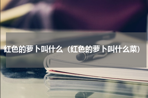 红色的萝卜叫什么（红色的萝卜叫什么菜）