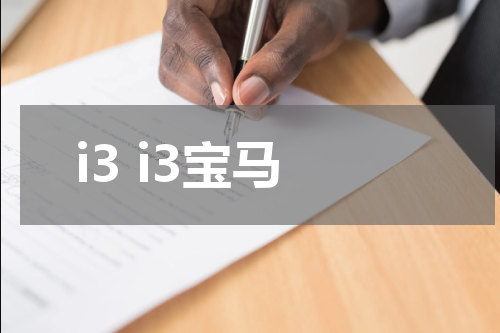 i3 i3宝马