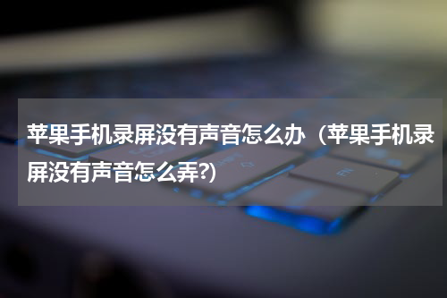 苹果手机录屏没有声音怎么办（苹果手机录屏没有声音怎么弄?）