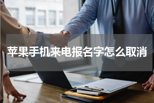 苹果手机来电报名字怎么取消