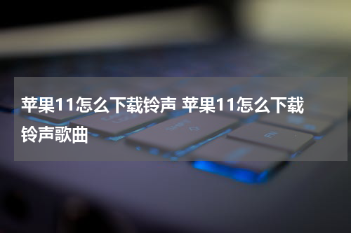苹果11怎么下载铃声 苹果11怎么下载铃声歌曲