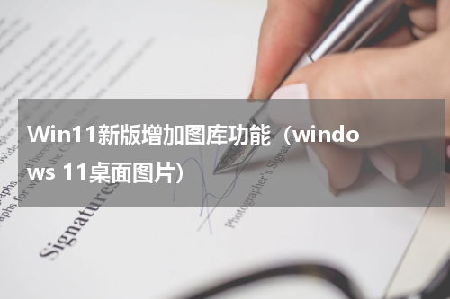 Win11新版增加图库功能（windows 11桌面图片）