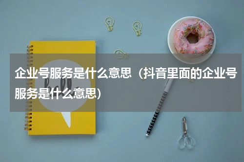 企业号服务是什么意思（抖音里面的企业号服务是什么意思）