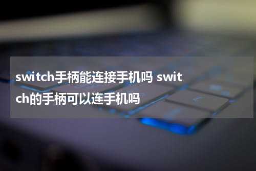 switch手柄能连接手机吗 switch的手柄可以连手机吗