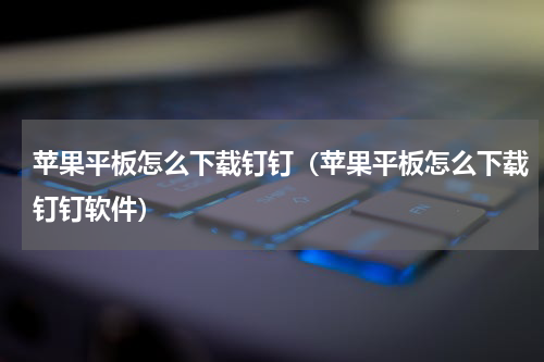 苹果平板怎么下载钉钉（苹果平板怎么下载钉钉软件）