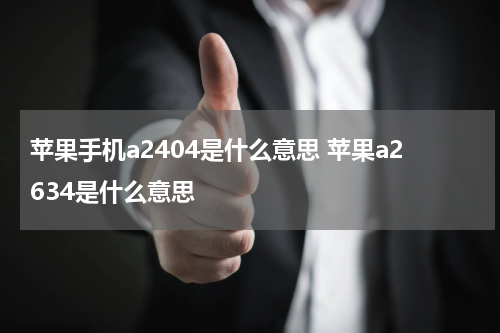 苹果手机a2404是什么意思 苹果a2634是什么意思