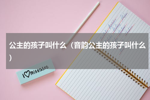 公主的孩子叫什么（音韵公主的孩子叫什么）