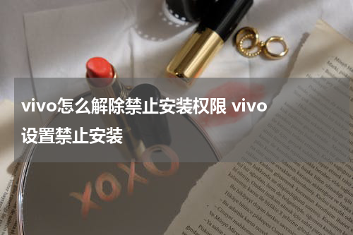 vivo怎么解除禁止安装权限 vivo设置禁止安装