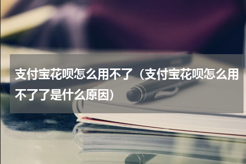 支付宝花呗怎么用不了（支付宝花呗怎么用不了了是什么原因）