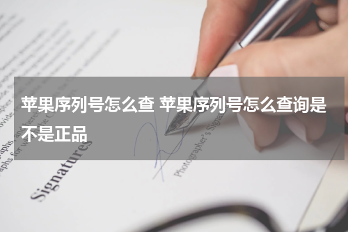 苹果序列号怎么查 苹果序列号怎么查询是不是正品