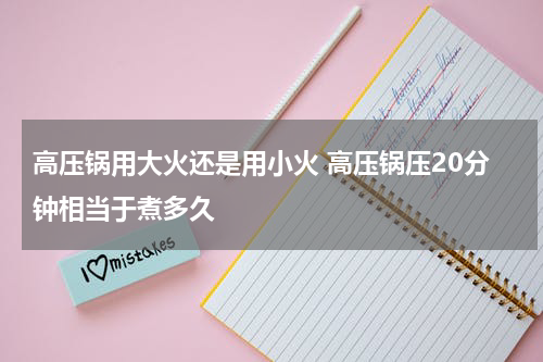 高压锅用大火还是用小火 高压锅压20分钟相当于煮多久