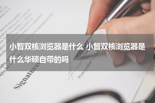 小智双核浏览器是什么 小智双核浏览器是什么华硕自带的吗
