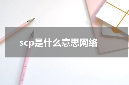 scp是什么意思网络