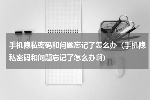 手机隐私密码和问题忘记了怎么办（手机隐私密码和问题忘记了怎么办啊）