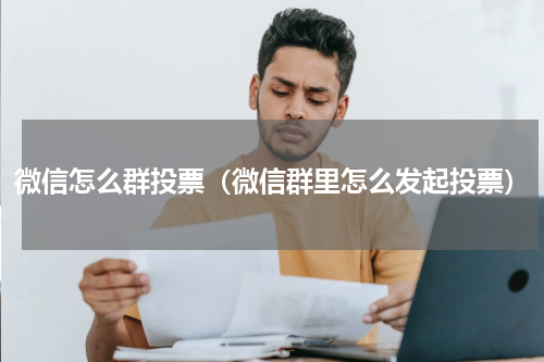 微信怎么群投票（微信群里怎么发起投票）