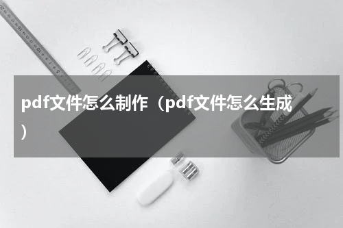 pdf文件怎么制作（pdf文件怎么生成）
