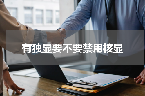 有独显要不要禁用核显