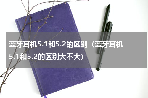 蓝牙耳机5.1和5.2的区别（蓝牙耳机5.1和5.2的区别大不大）