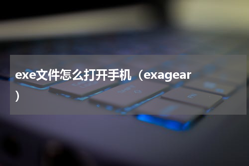 exe文件怎么打开手机（exagear）