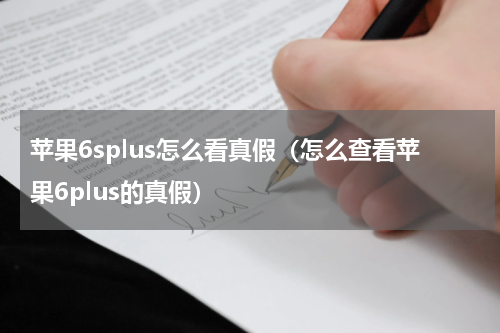 苹果6splus怎么看真假（怎么查看苹果6plus的真假）