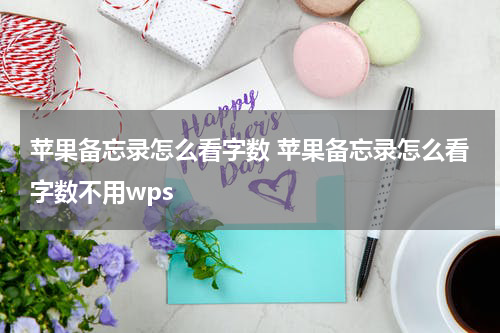 苹果备忘录怎么看字数 苹果备忘录怎么看字数不用wps