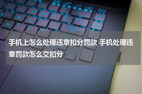 手机上怎么处理违章扣分罚款 手机处理违章罚款怎么交扣分
