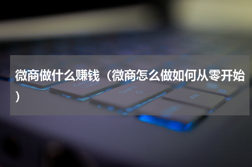 微商做什么赚钱（微商怎么做如何从零开始）