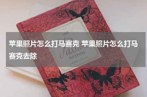 苹果照片怎么打马赛克 苹果照片怎么打马赛克去除