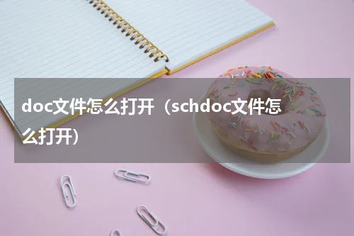 doc文件怎么打开（schdoc文件怎么打开）