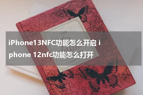 iPhone13NFC功能怎么开启 iphone 12nfc功能怎么打开