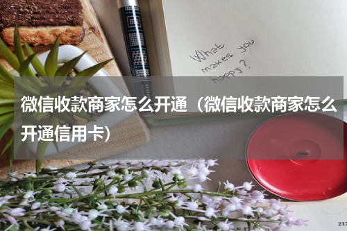 微信收款商家怎么开通（微信收款商家怎么开通信用卡）