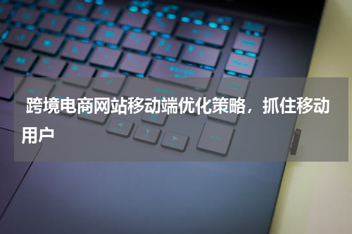 跨境电商网站移动端优化策略，抓住移动用户