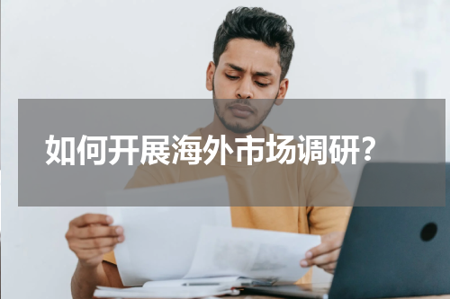  如何开展海外市场调研？